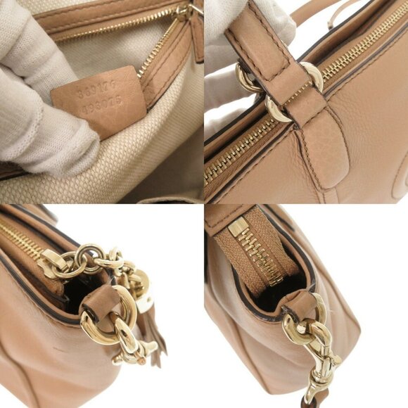 GUCCI Cream Leather Shoulder Bag - Picture 9 of 11
